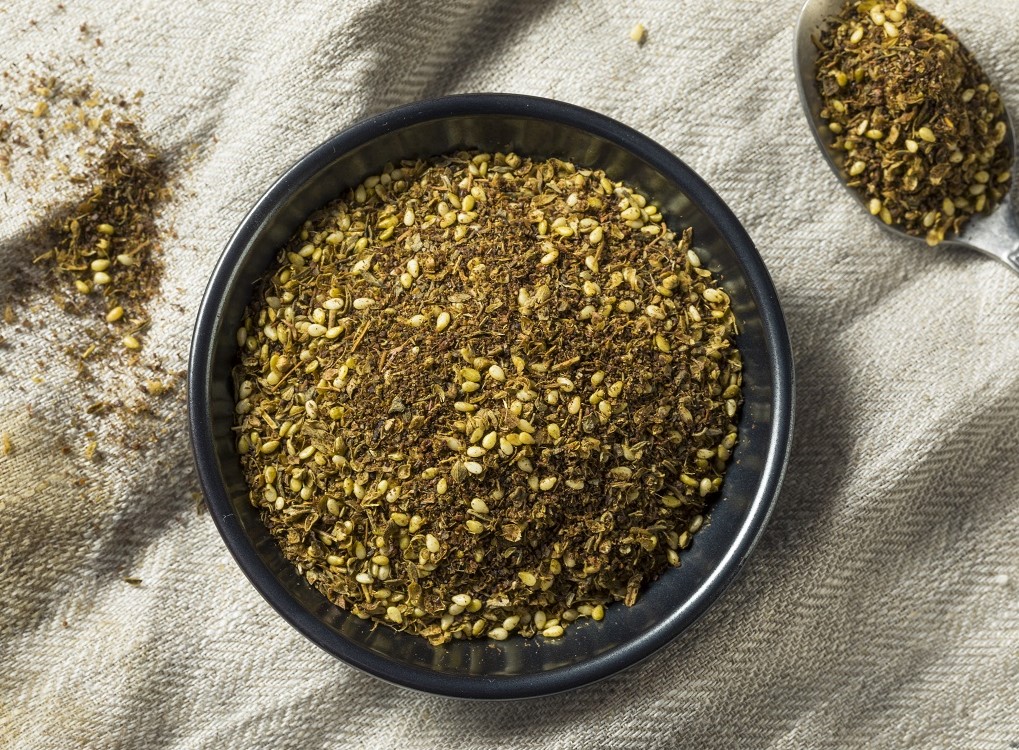 Le zaatar vert : origan sauvage, sumac, sésame, sel